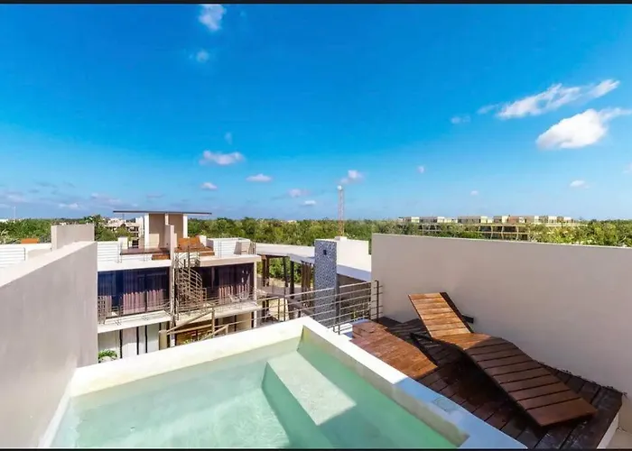 Apartment 306 Amena 1br Penthouse W/ Gym & Private Pool/rooftop Tulum